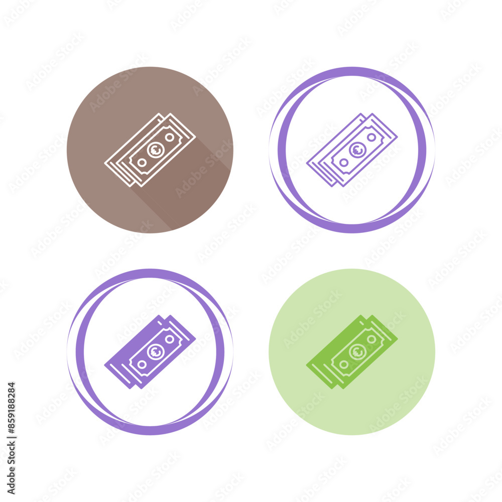 Poster euro currency vector icon