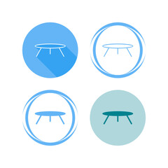 Fototapeta premium Small Table Vector Icon
