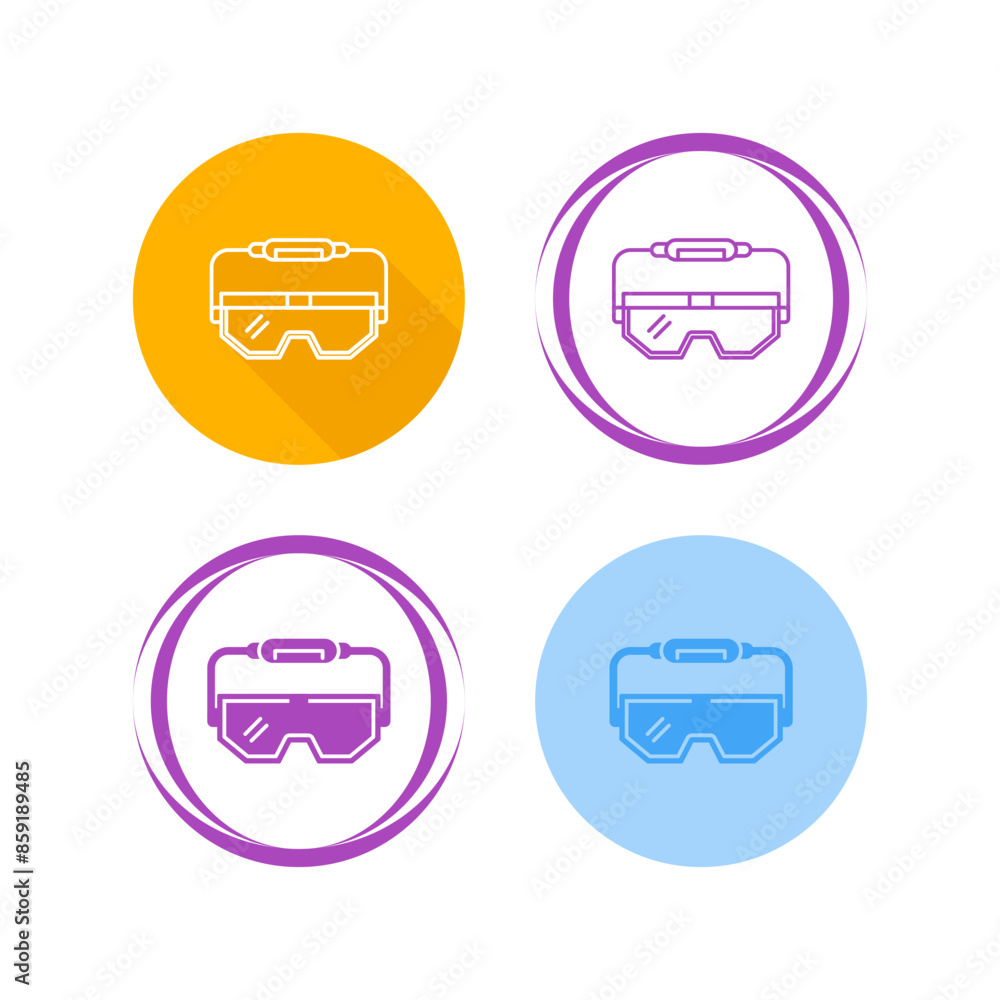 Canvas Prints lab glasses vector icon