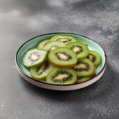 Fresh healthy kiwi fruit slices