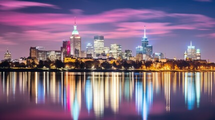 Naklejka premium city at night