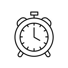 Alarm Clock Icon Ideal for Time Management and Reminders