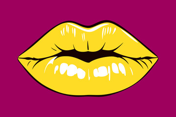 Yellow lips