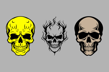 Colorful skulls