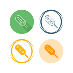 Corndog Vector Icon