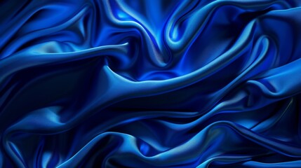 Obraz premium Abstract Blue Silk Drapery