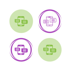 Obraz premium Messages Vector Icon