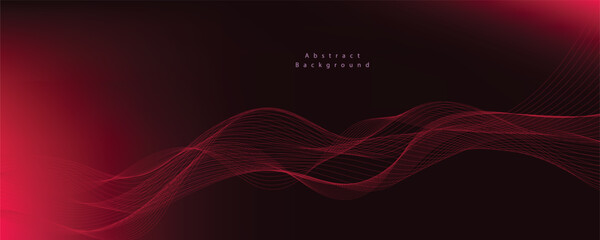 Abstract vector gradient background with waves
