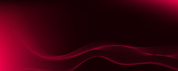 Abstract vector gradient background with waves
