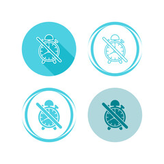 No Alarm Vector Icon