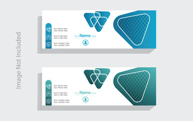 A professional email signature design to enhance your brand's communication. Ideal for businesses, our customizable templates ensure a polished and cohesive look.