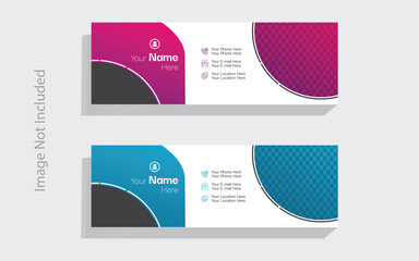 A professional email signature design to enhance your brand's communication. Ideal for businesses, our customizable templates ensure a polished and cohesive look.