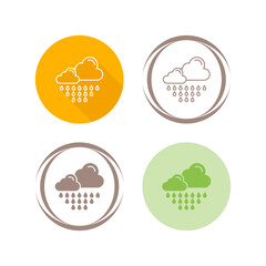 Rain Vector Icon