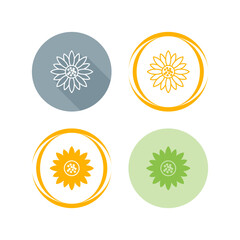 Sunflower Vector Icon