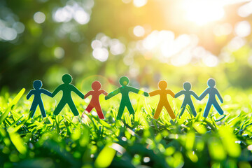 Group of people helping nature