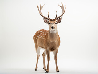 Obraz premium A Portrait of a deer on an isolated background