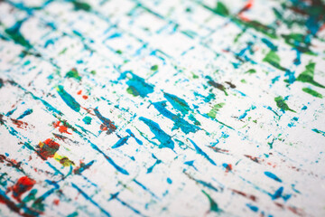 Extreme close up of acrylic paint texture