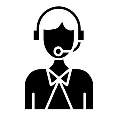 Customer Service Glyph Icon