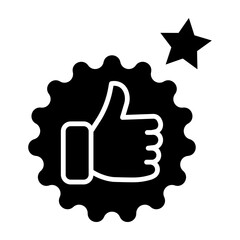 Best Choice Glyph Icon