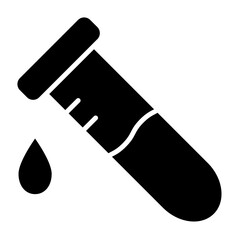 Blood Test Glyph Icon