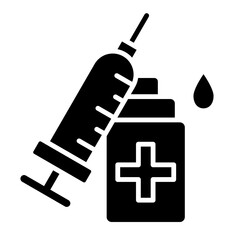 Vaccination Glyph Icon
