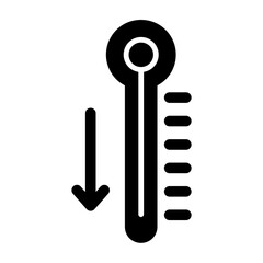 Thermometer Glyph Icon