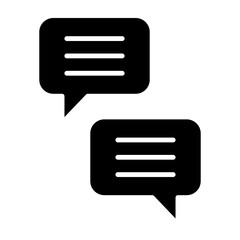 Chatting Glyph Icon