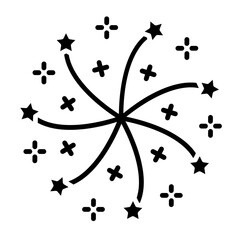 Firework Glyph Icon