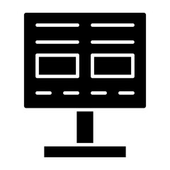 Fototapeta premium Banner Glyph Icon