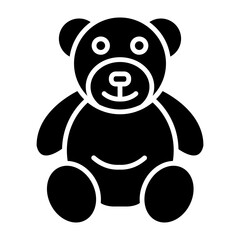 Obraz premium Bear Glyph Icon