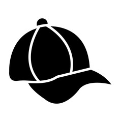 Baseball cap Glyph Icon