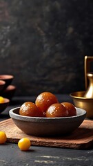 Delicious Gulab Jamun, Indian Dessert or Sweet Dish