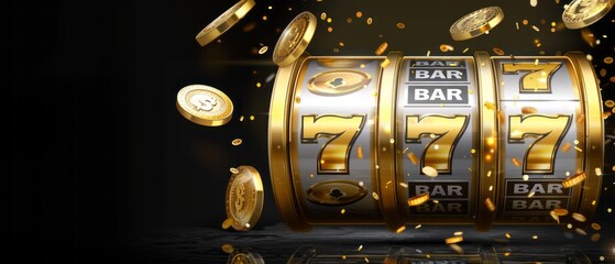 Three Golden Sevens Slot Machine Winning Jackpot