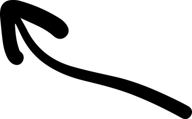 Curve Arrow Vector Silhouette