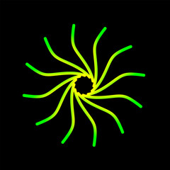 Abstract pattern with abstract icon