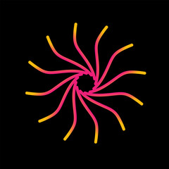 Abstract pattern with abstract icon