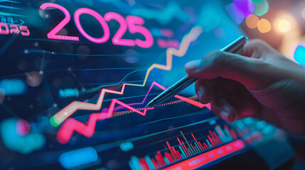 2025 growth chart. Forecasting and planning economic growth for the new, coming year