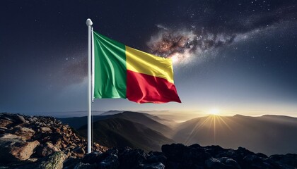 The flag of Benin