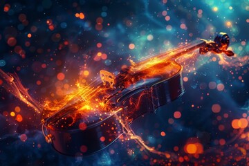 A Fiery Violin in a Cosmic Landscape