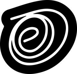 spiral vector silhouette