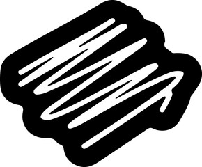 Obraz premium Scribble Vector Silhouette
