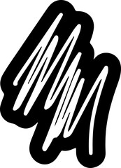 Scribble Vector Silhouette