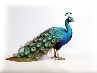 Obraz premium a peacock on an isolated background