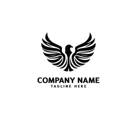Wings logo vector illustration. Wings logo design. Modern angel wings. Shallotte of angle wings