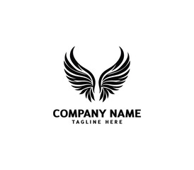Wings logo vector illustration. Wings logo design. Modern angel wings. Shallotte of angle wings