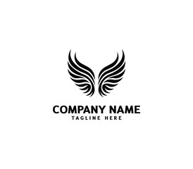 Obraz premium Wings logo vector illustration. Wings logo design. Modern angel wings. Shallotte of angle wings