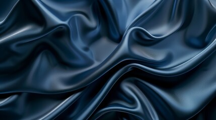 Obraz premium Abstract Blue Satin Drape