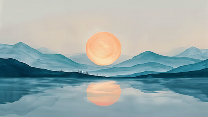 Backdrops that promote mental and emotional well-being through calming, flowing and repetitive designs include serene landscapes and abstract shapes that create a sense of relaxation. Generative AI