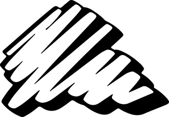 Obraz premium Scribble Vector Silhouette. Graffiti. Marker.