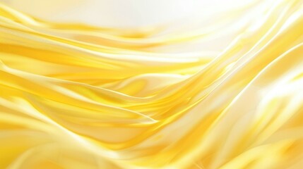 Blurred yellow abstract background on white surface